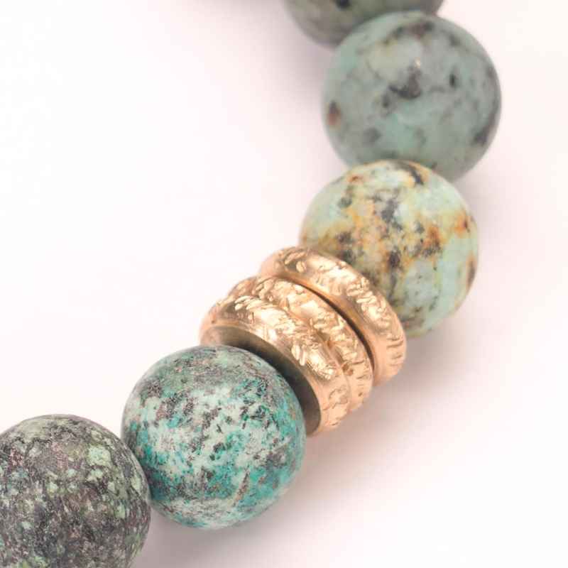 Semi-Precious Birthstone Bracelet with Rings (december)